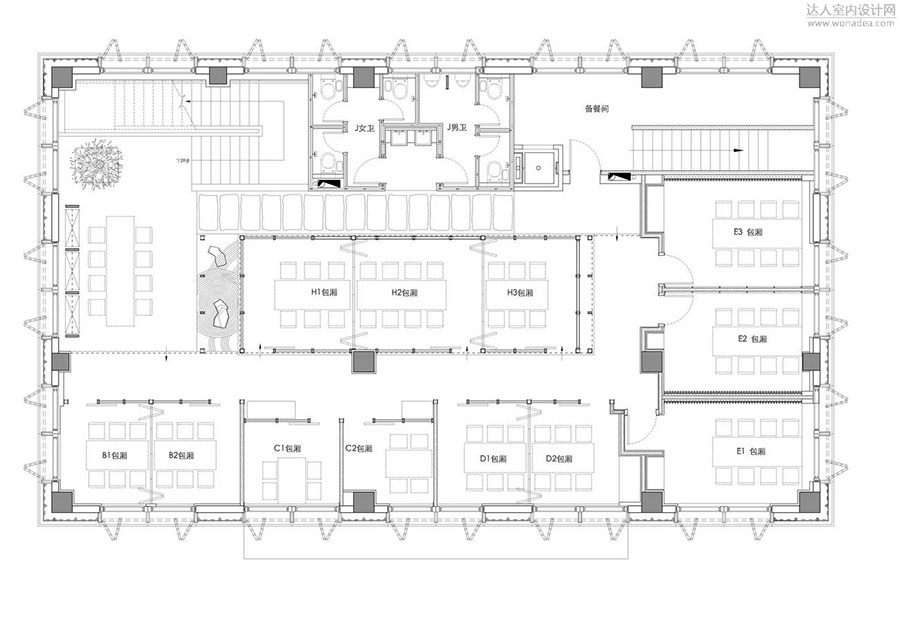 660平工業(yè)風(fēng)格主題餐廳設(shè)計效果-第2張圖片-上海古都建筑設(shè)計集團